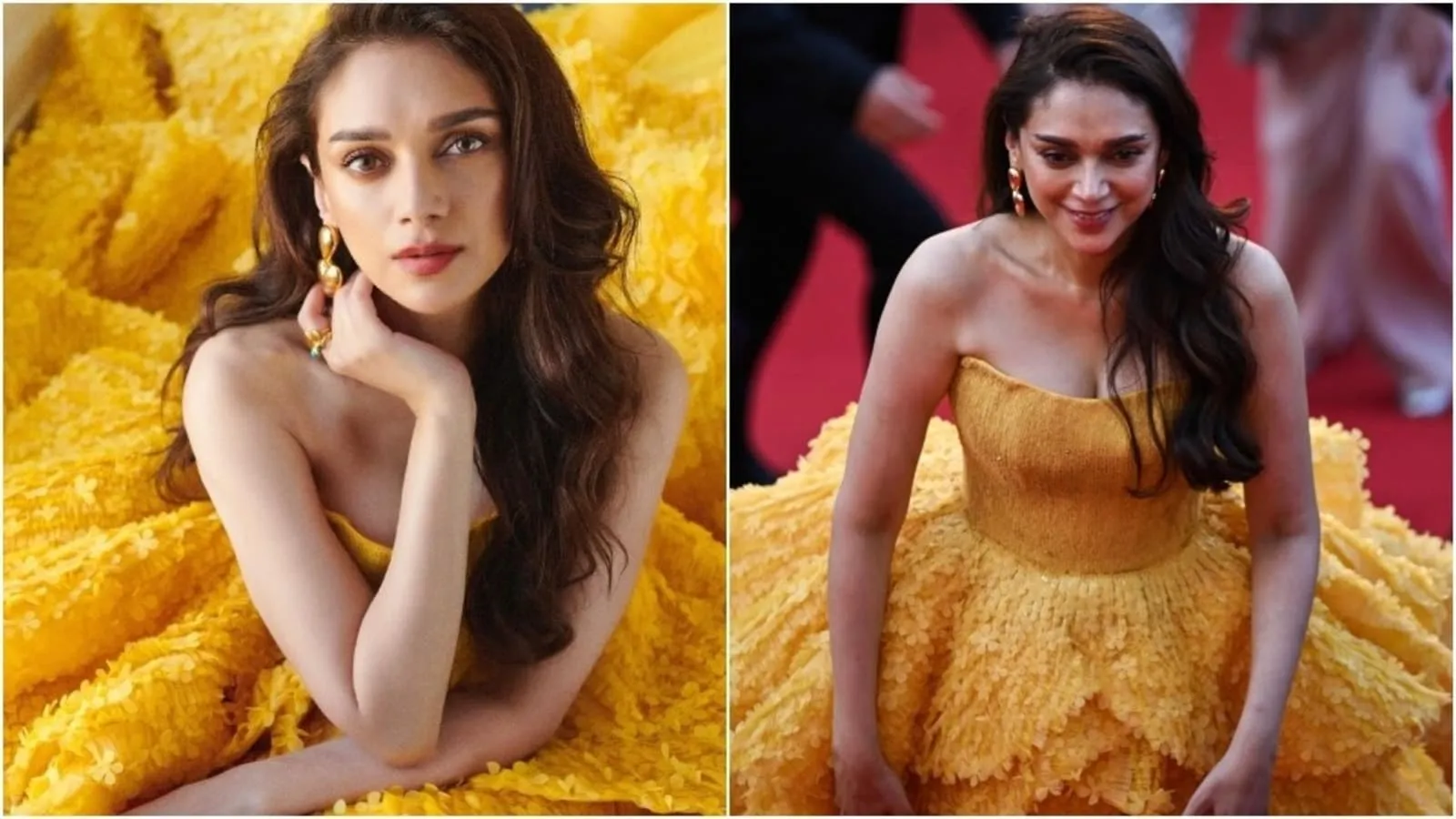 Cannes 2023: Aditi Rao Hydari turns Belle of the Ball as she walks the red  carpet in a yellow gown. All pics inside | Fashion Trends - Hindustan Times