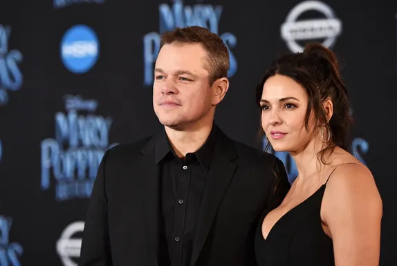 Matt Damon and Luciana Barroso