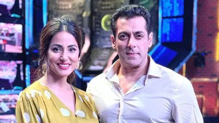BB13: बिग बॉस के घर में नजर आएंगी हिना खान, सलमान के साथ शेयर की फोटो - big  boss 13 hina khan shares picture with salman khan tmov - AajTak