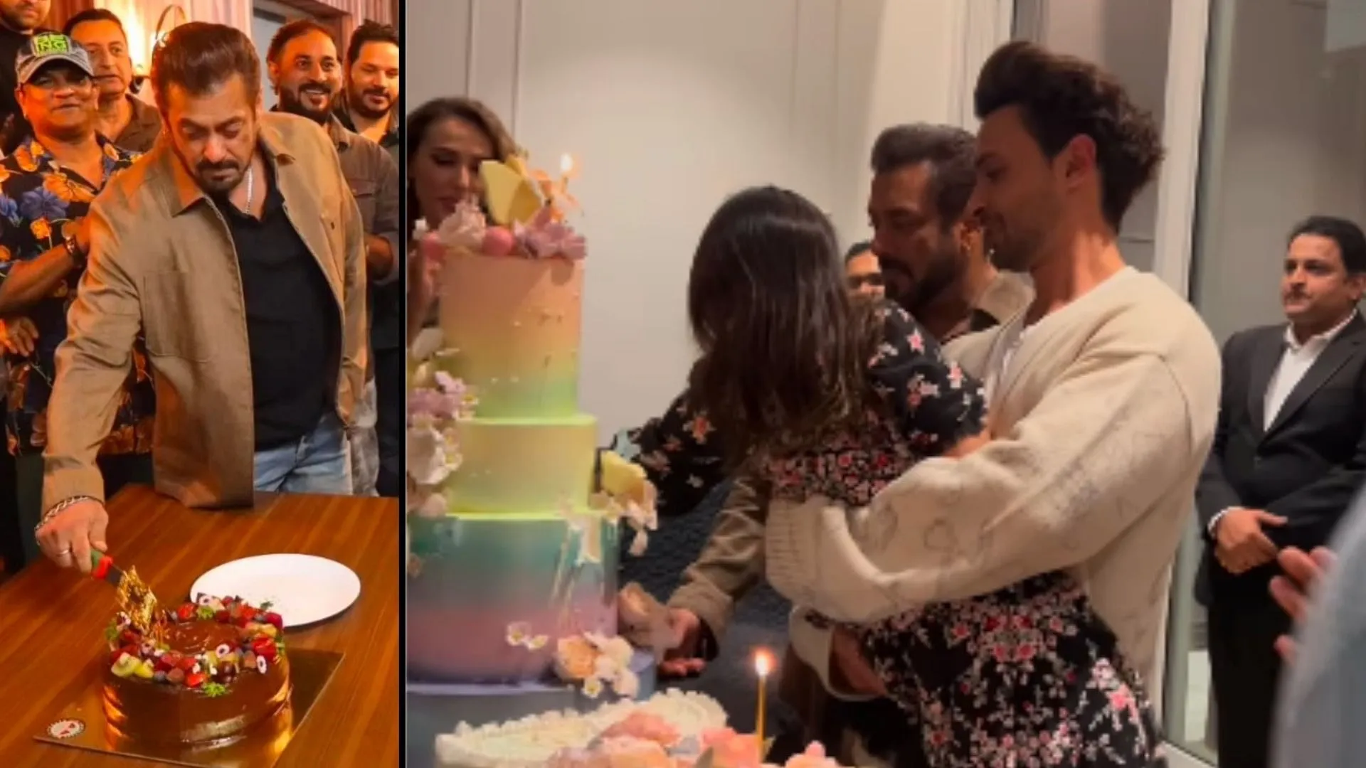 Salman Khan Birthday Celebration Cut Colorful Cake See These Side Pictures  Of His Third Celebration - Entertainment News: Amar Ujala - Salman Khan  Birthday Celebration:सलमान ने काटा रंग बिरंगा केक, देखें बर्थडे