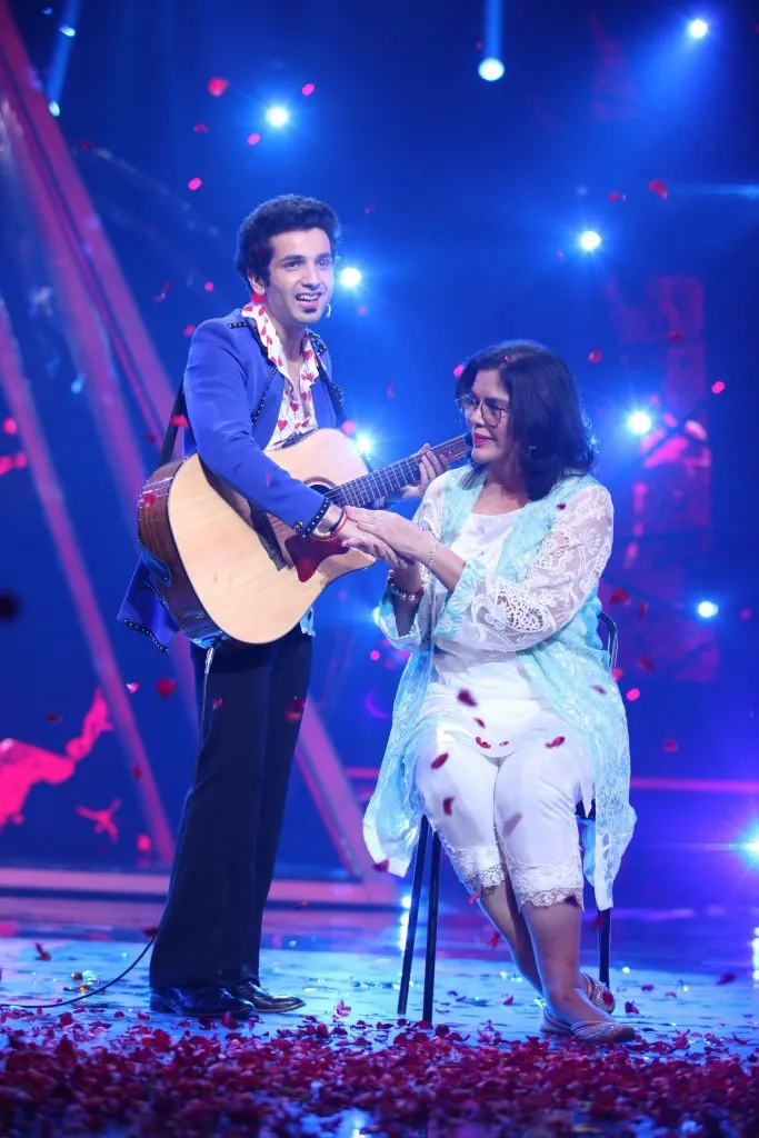 Ankush Bhardwaj and Zeenat Aman