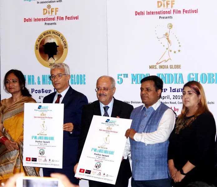 5 वें मिसेज इंडिया ग्लोब और छटे मिस्टर एंड मिस इंडिया ग्लोब 2019 का पोस्टर लॉन्च 
