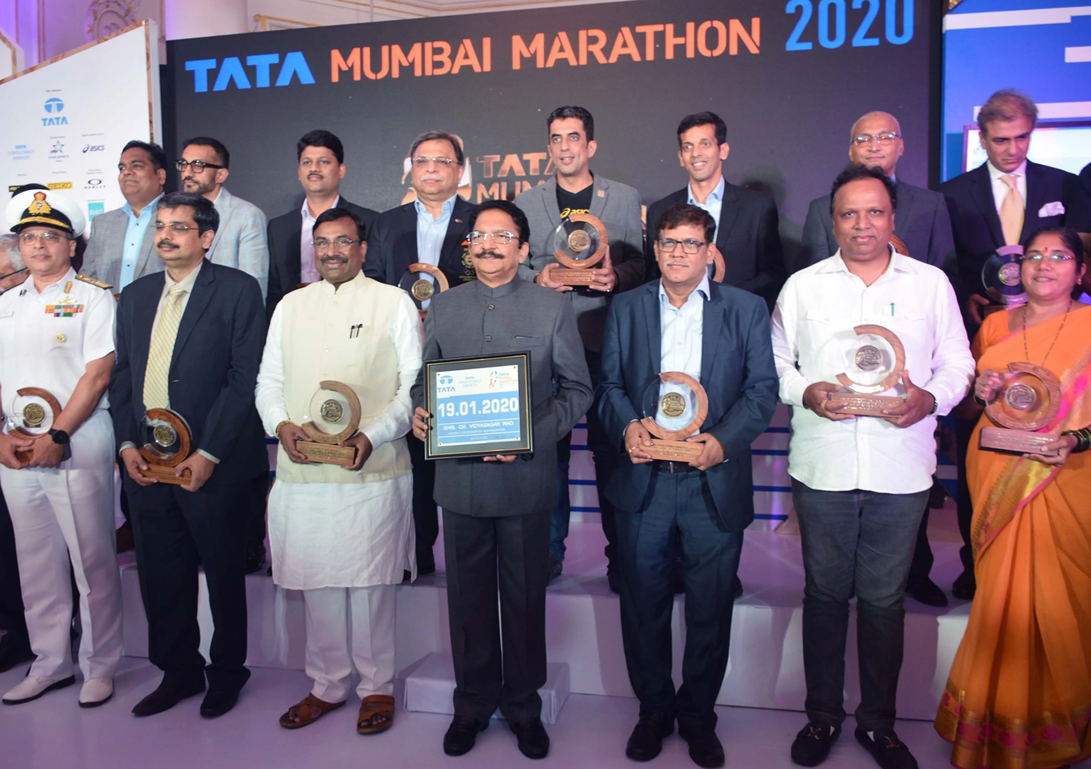 सी.एच. विद्यासागर राव ने मुंबई में की टाटा मुंबई मैराथन 2020 की घोषणा