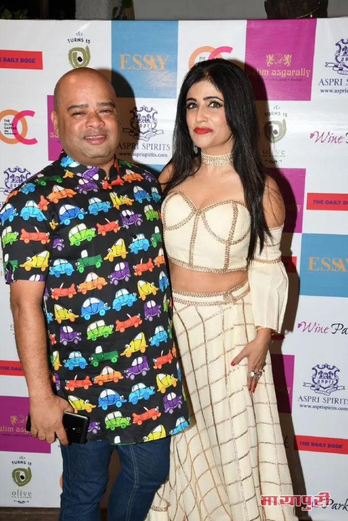 Ranjit Rodrigues with Shibani Kashyap 
