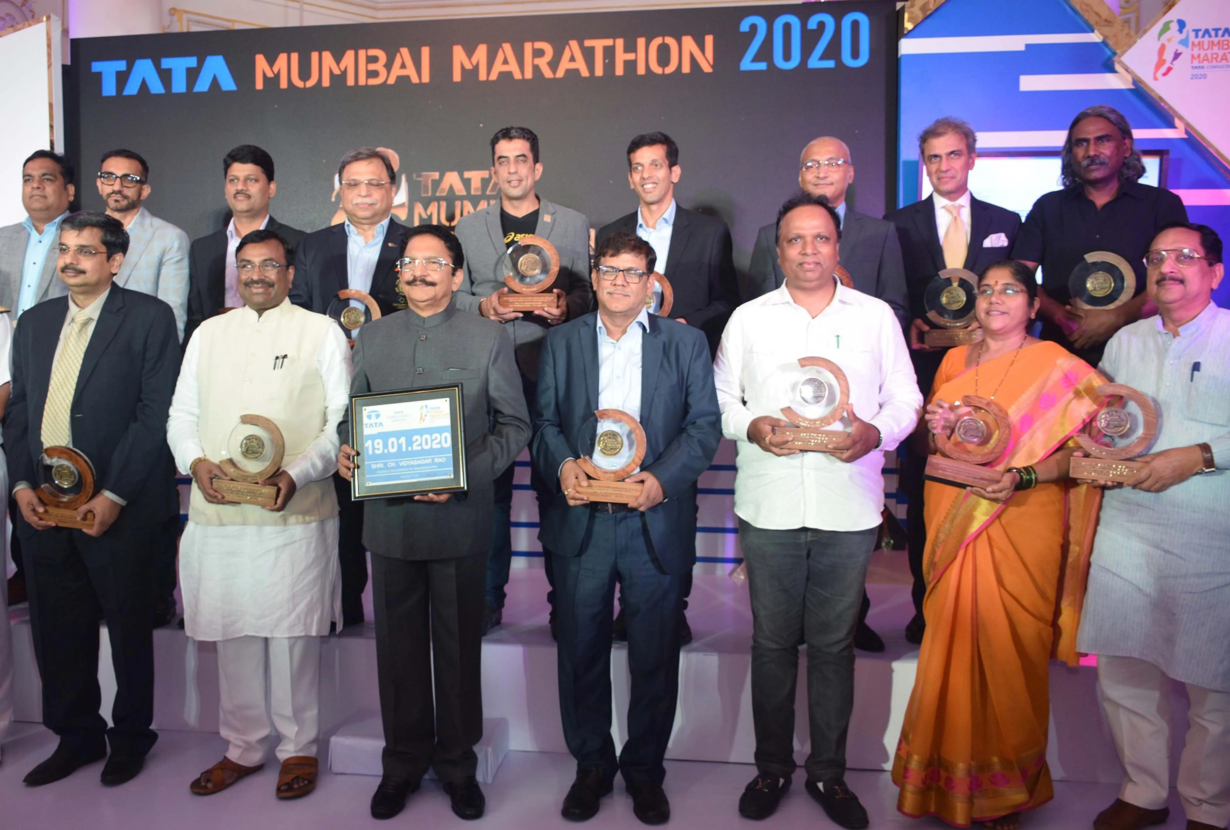 सी.एच. विद्यासागर राव ने मुंबई में की टाटा मुंबई मैराथन 2020 की घोषणा