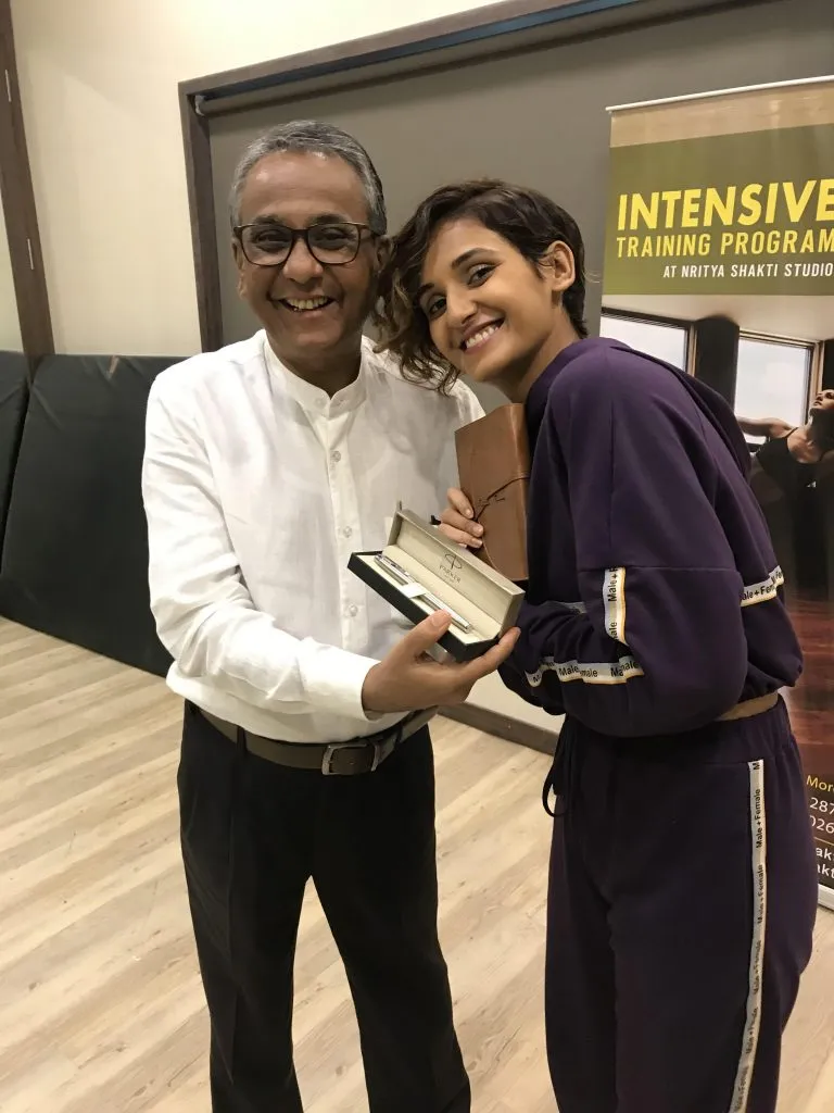Shakti Mohan gave a surprise gift to her father