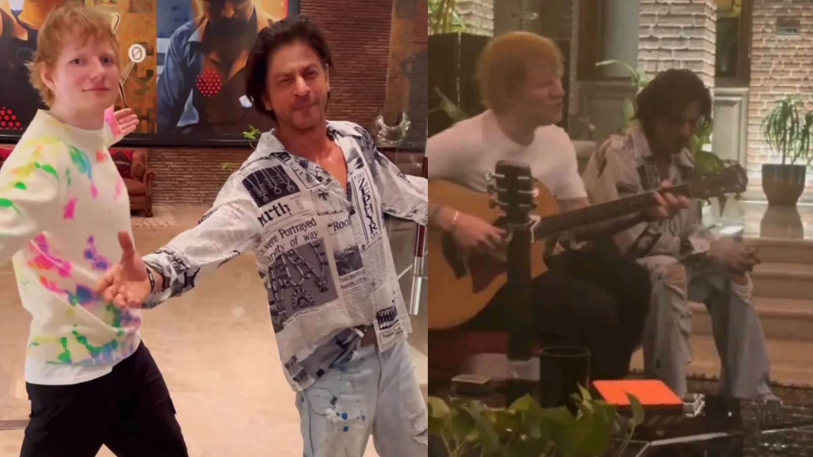 Ed Sheeran performs for Shah Rukh Khan, internet calls it 'Perfect'. Watch  video | Bollywood News - The Indian Express