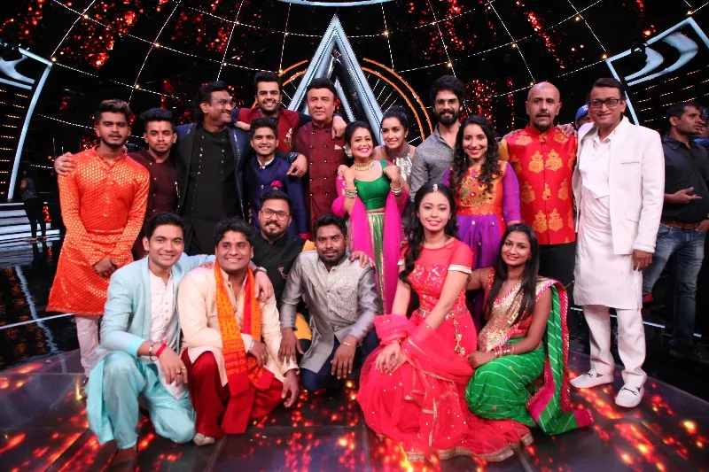 Indian Idol team with Ajay-Atul and Batti Gul Team