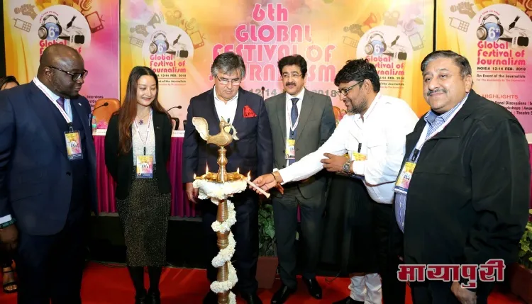 H.E Michael, A.N.N Oquaye, Xian Zhu,H.E Sabit Subasic, Sandeep Marwah, Himanshu & Kumar Mohan