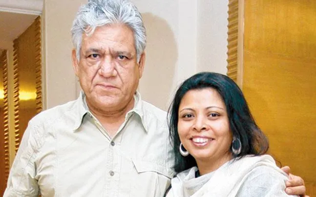 Om Puri wth wife Nandita