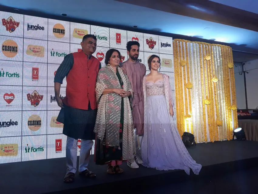 Gajraj Rao, Neena Gupta, Ayushmann Khurrana, Sanya Malhotra