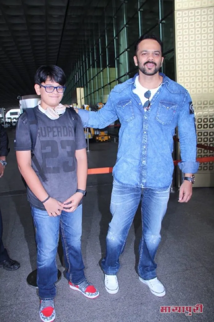 Rohit Shetty with his son