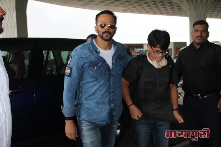 Rohit Shetty with his son