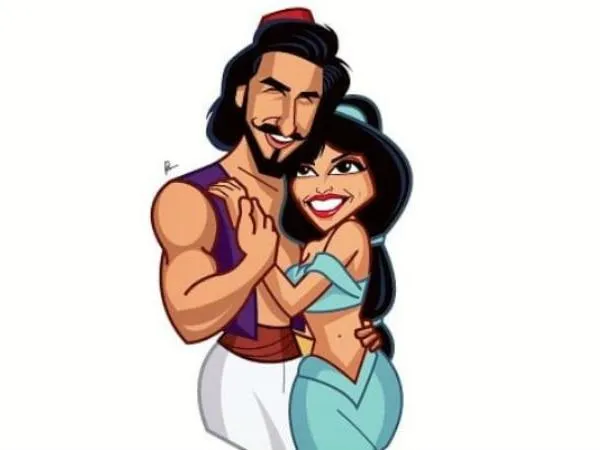 Image result for aladdin and jasmine deepika and ranveer