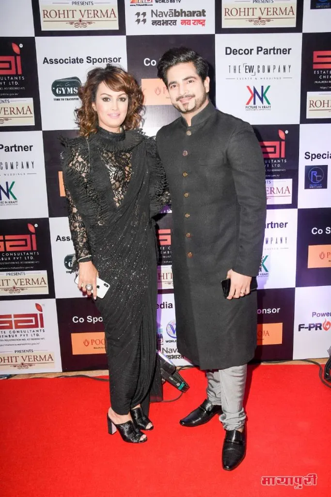 Nisha Rawal with Karan Mehra