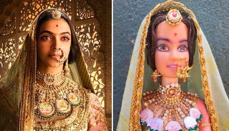 Deepika Padukone Doll / दीपिका के रानी पद्मावती वाला लुक लिए ये डॉल हो रही है वायरल, देखें तस्वीरें