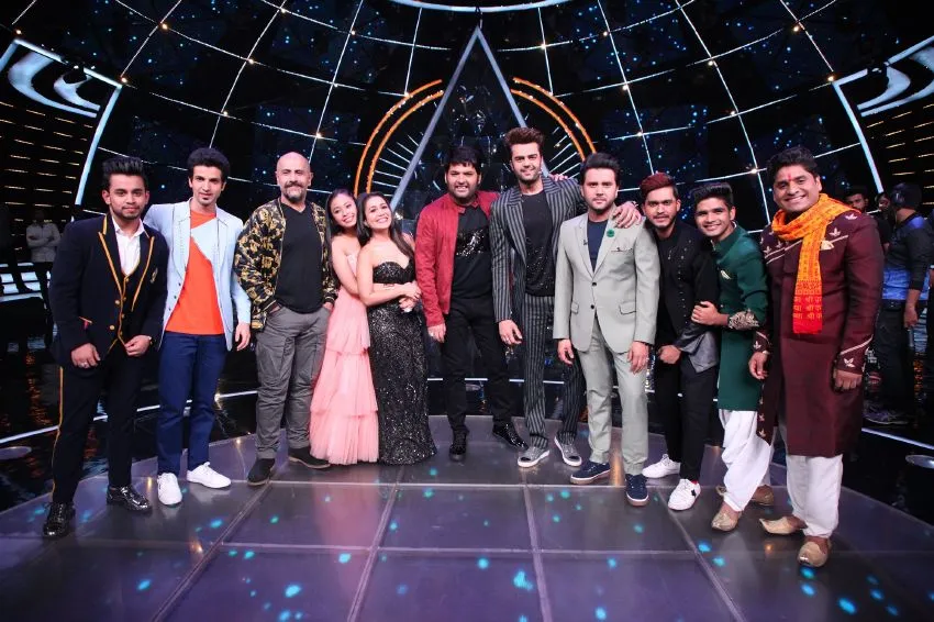 Kapil Sharma with Indian Idol Judges and contestant
