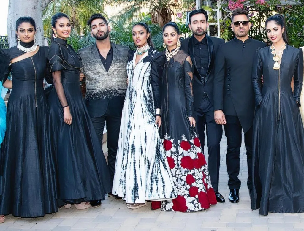 Models in Designer Rohit Verma collection at The La India Fashion Week 