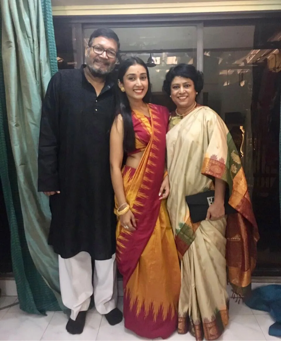 Priyamvada Kant with her parents from Tenali Rama