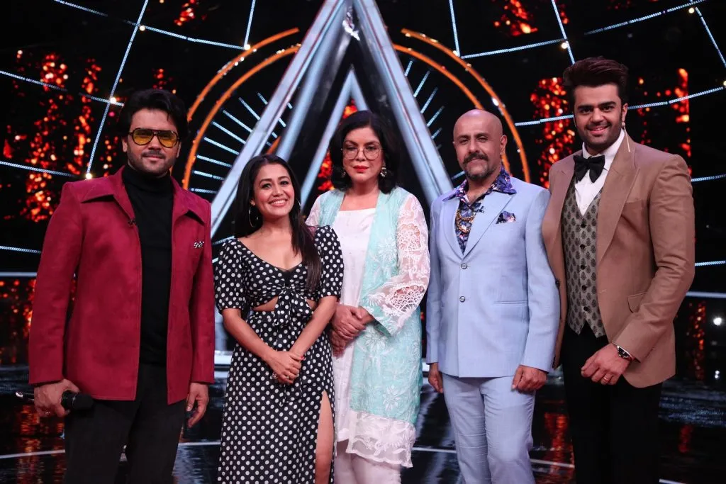 Javed Ali, Neha Kakkar, Zeenat Aman, Vishal Dadlani and Maniesh Paul