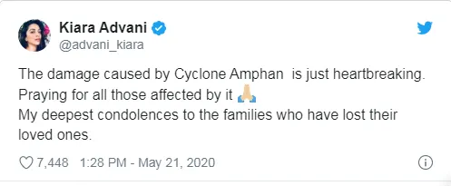 Cyclone Amphan: पीड़ितों के लिए बॉलीवुड सेलेब्स ने मांगी सलामती की दुआएं , 72 लोगों की मौत