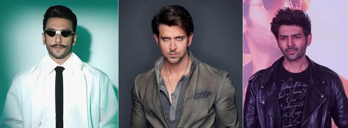 Hrithik Roshan, Ranveer Singh and Kartik Aaryan