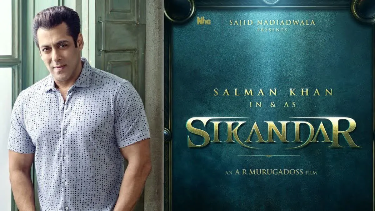 लाइट्स, कैमरा और आ गया सिकंदर', फिल्म के सेट से दिखाई सलमान खान की झलक -  Sikandar