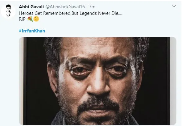 Irrfan Khan dies: फैंस का टूटा दिल कहा- वक्त गलत है, लीजेंड मरते नहीं !