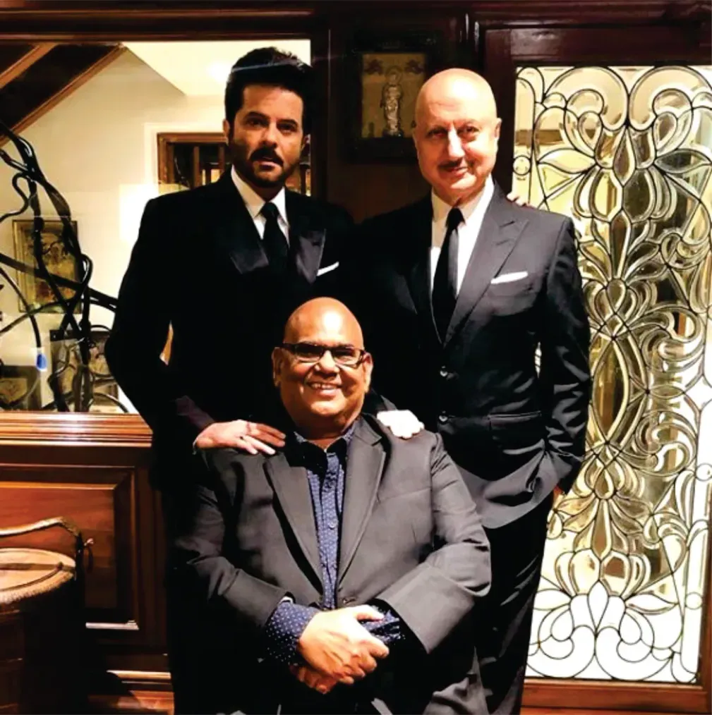 Satish Kaushik, anil Kapoor, Anupam Kher