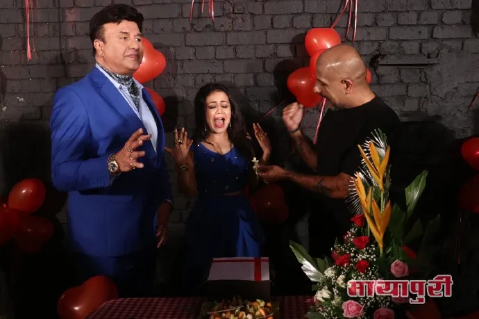 Anu Malik and Vishal Dadlani play a birthday Prank on Neha Kakkar