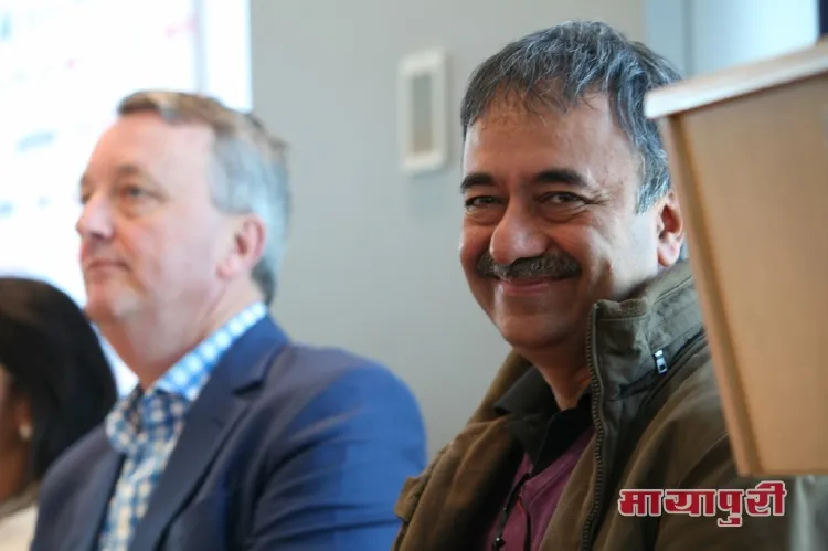 Minister Martin Foley and Rajkumar Hirani