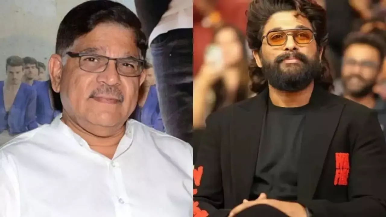 Allu Arjun के पिता अल्लू अरविंद ने पुष्पा 2 भगदड़ के 8 वर्षीय पीड़ित से की  मुलाकात | Allu Arjun's father Allu Arvind meets 8-year-old victim of Pushpa  2 stampede Allu Arjun
