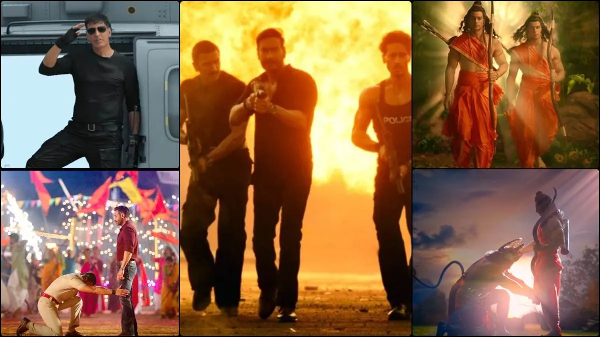 Singham Again के ट्रेलर में 'रामायण' के सीन देखकर खड़े हुए फैंस के रोंगटे,  अक्षय बने गरुण, कौन बना हनुमान? - Ramayana In Singham Again Trailer Fans  Reaction Ajay Devgn Akshay Kumar