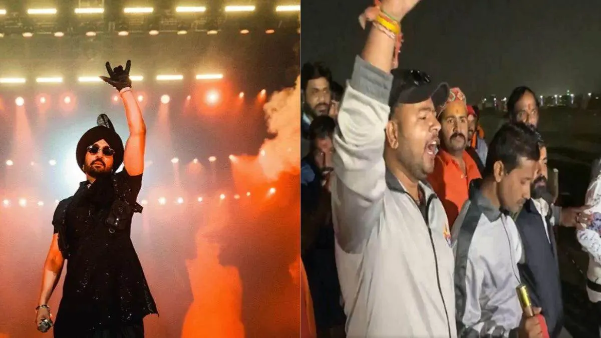 Diljit के इंदौर कॉन्सर्ट पर बजरंग दल का बवाल, खुले में शराब और मांस परोसने  का आरोप; कहा- 'हर चीज पर रखेंगे नजर' - Bajrang Dal protests against Diljit  Dosanjh concert in