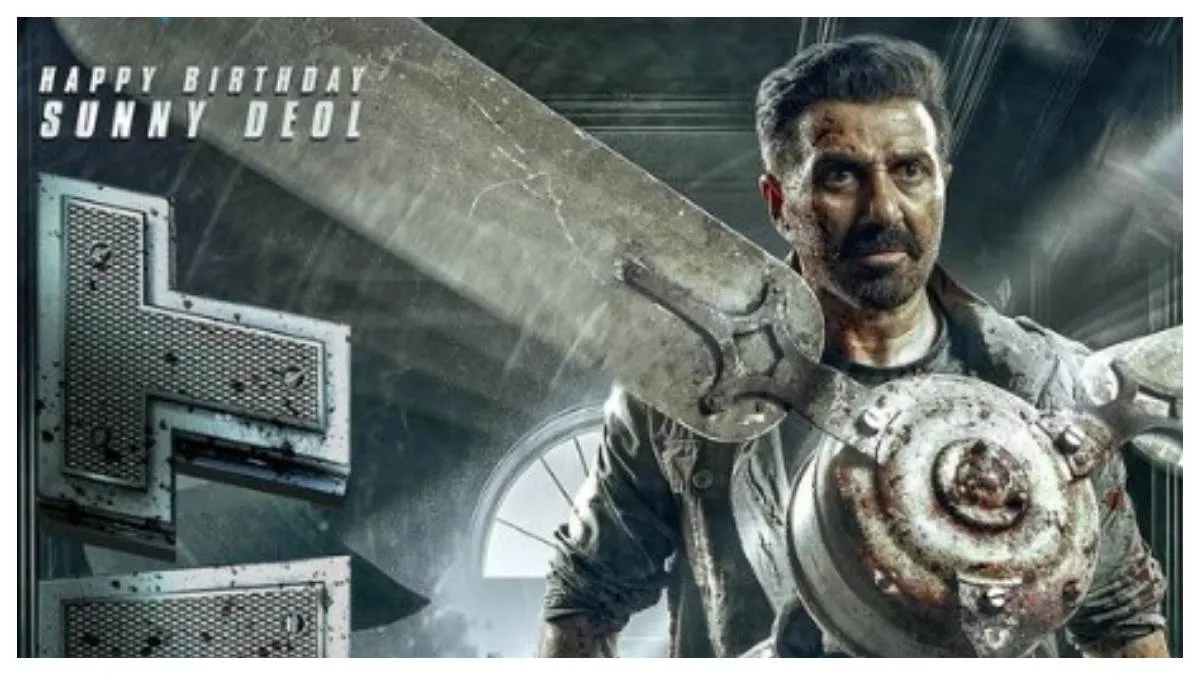 Jaat First Look: हैंडपंप के बाद अब Sunny Deol उखाड़ेंगे पंखा, बर्थ डे पर ' जाट' फिल्म से एकटर का जबरदस्त लुक आउट - sunny deol share first look from jaat  film on