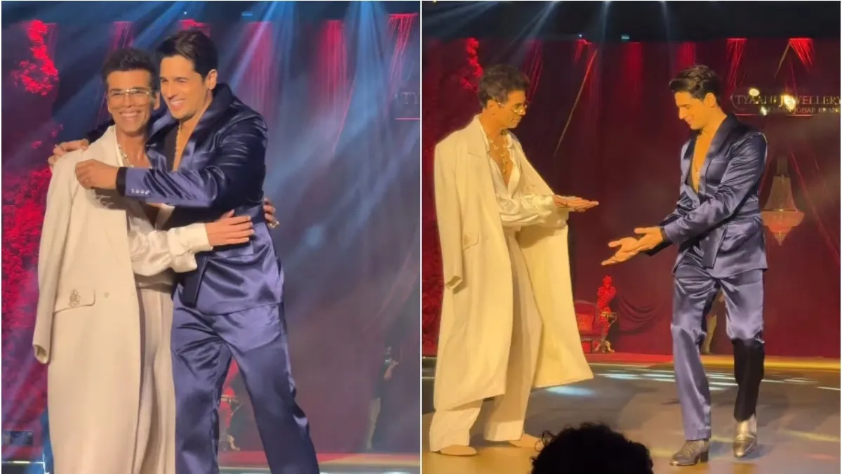Sidharth Malhotra, Karan Johar's bromance steals the show on the ramp -  India Today