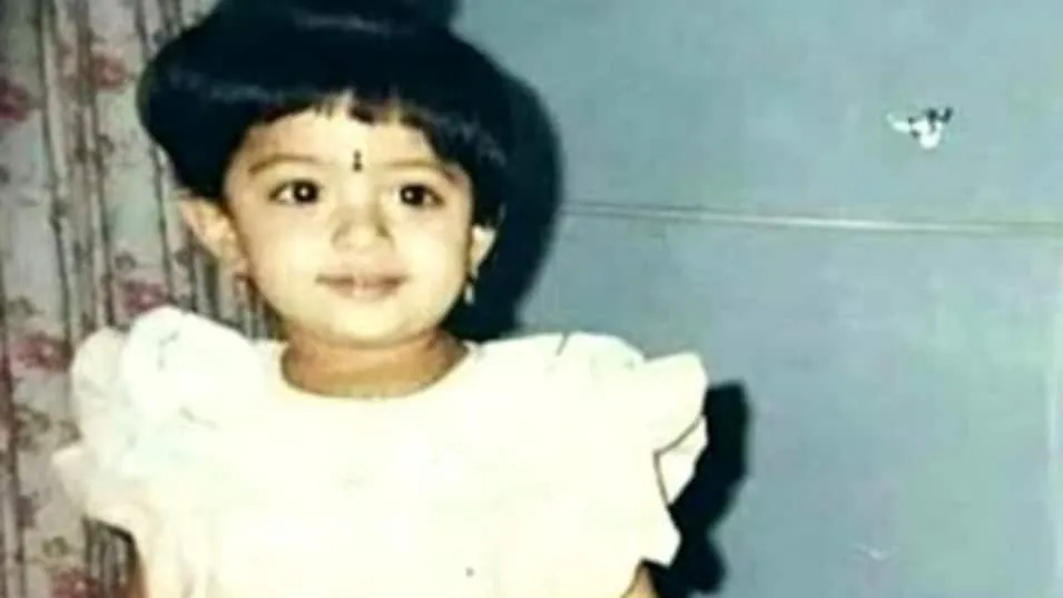 this is rashmika mandanna childhood photo