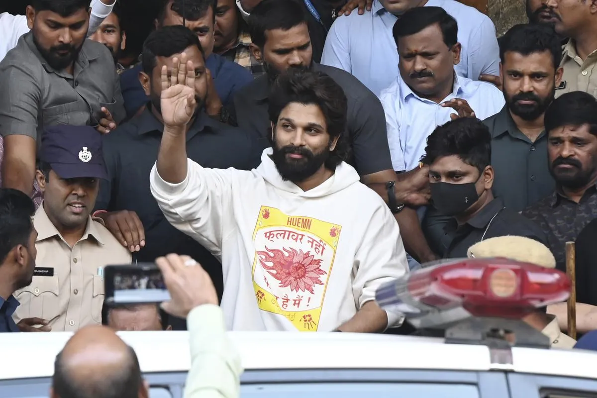 Actor Allu Arjun freed from Hyderabad prison in Pushpa 2 screening death  case