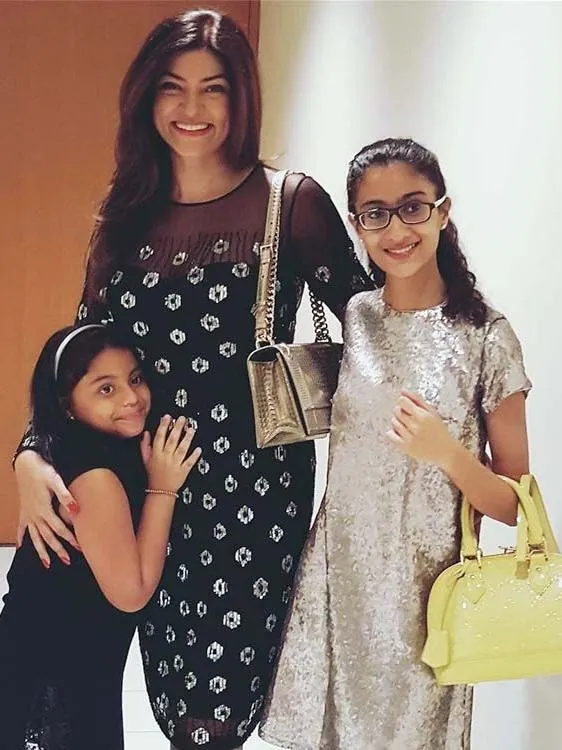 Sushmita Sen and daughters
