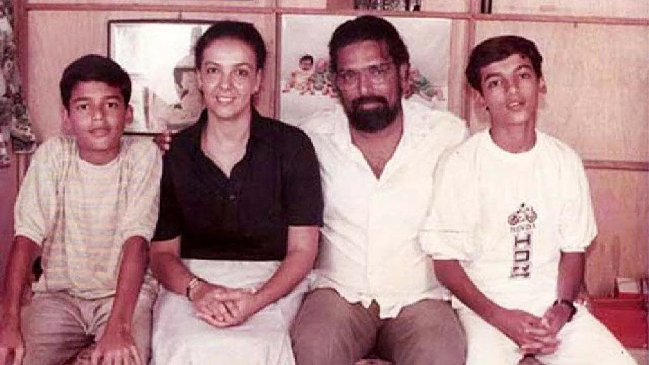 John Abraham With His Father and Brother, Mother, Sister, Wife