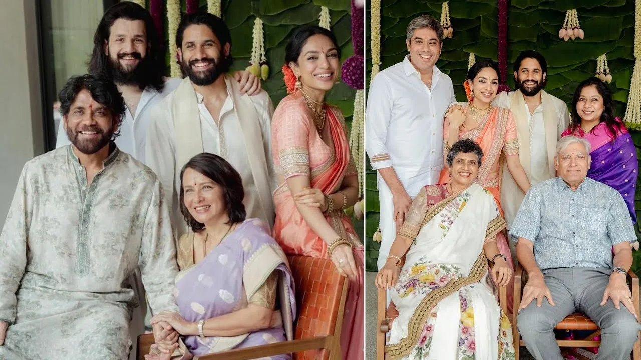 Naga Chaitanya and Shobhita Dhulipala's Engagement: Unseen Family Photos  Surface, Celebrating Their Love