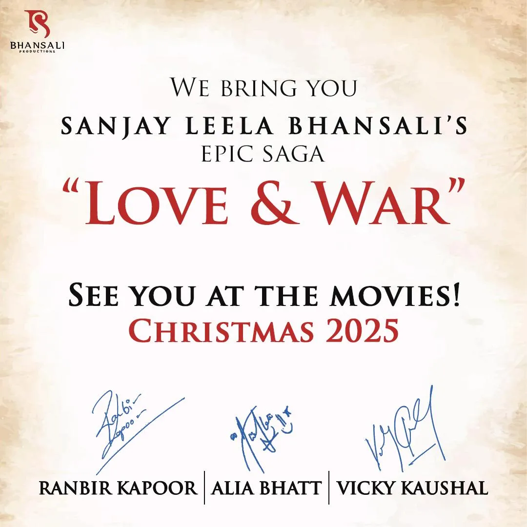 Sanjay Leela Bhansali's Love and War set is ready, ranbir kapoor kick start  from7 november, vicky and alia will join later | संजयलीला भंसाली की लव एंड  वॉर का सेट तैयार: 7
