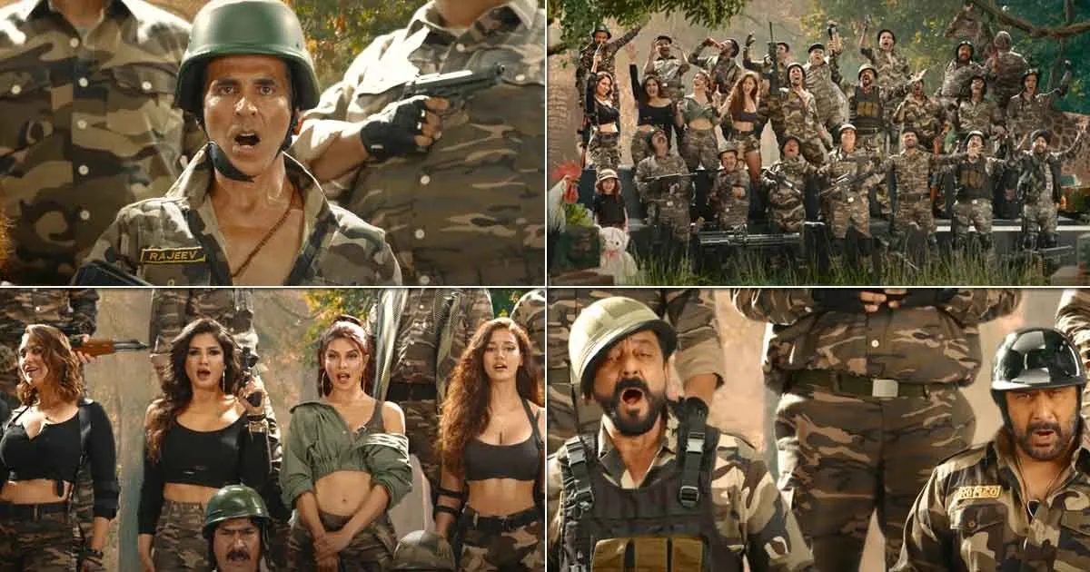 Welcome To The Jungle Teaser: Akshay Kumar, Raveena Tandon, Sanjay Dutt,  Arshad Warsi, Disha Patani & Others Make An Announcement Via 'A Cappella'  Performance – Watch!