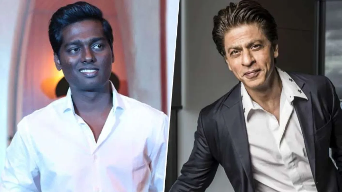 Shah Rukh Khan Revealed | 'जवान' फिल्म में निर्देशक एटली के साथ काम करने पर  बोले शाहरुख खान- 'हमारी केमिस्ट्री बहुत अच्छी है...' | Navabharat (नवभारत)