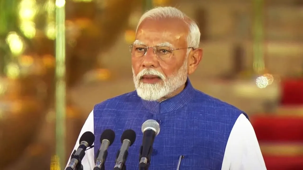 PM Narendra Modi Shapath Grahan Updates: मोदी तीसरी बार बने पीएम,  राष्ट्रपति मुर्मू ने दिलाई शपथ | narendra modi swearing-in ceremony 9 june  2024 live updates nda govt ministers oath nitish kumar