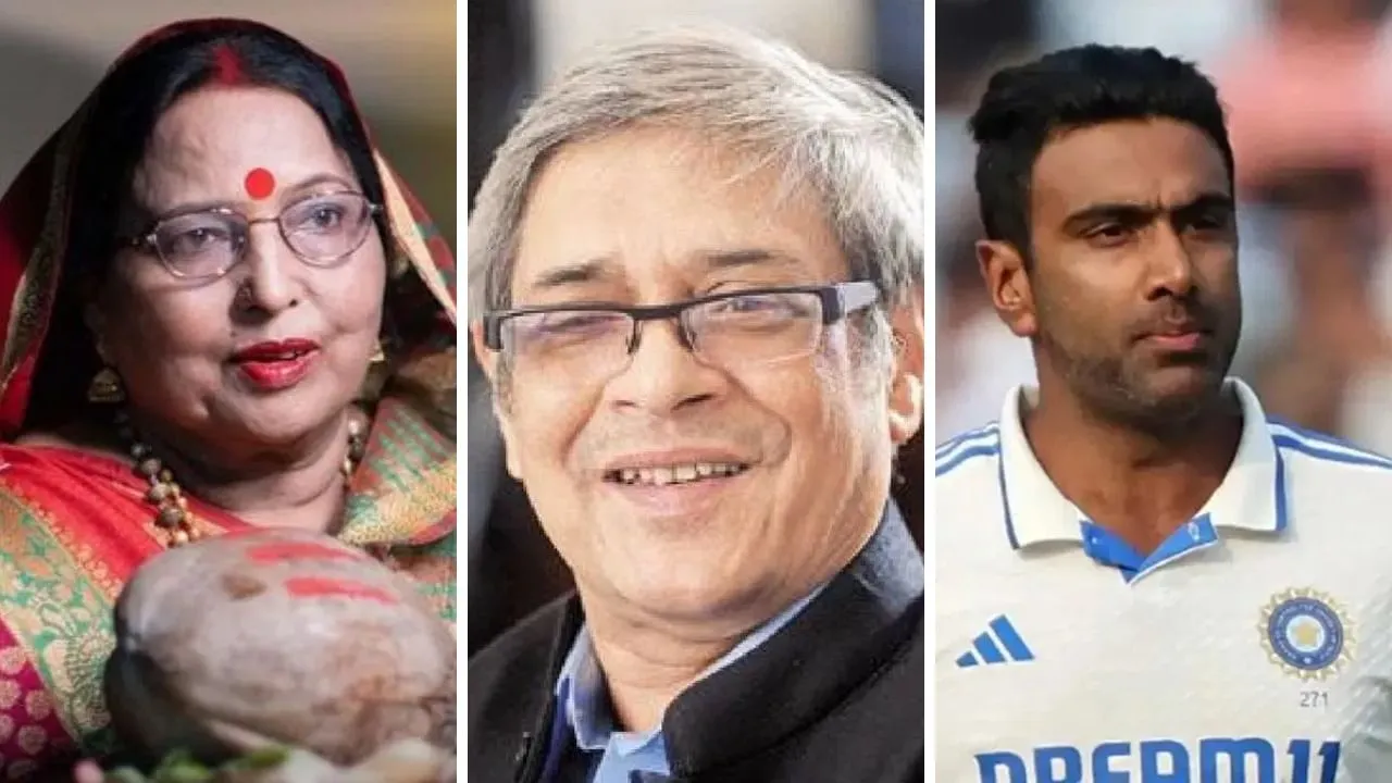 Padma Awards 2025: Sharda Sinha, Bibek Debroy, R Ashwin among awardees |  Check full list | India News - News9live
