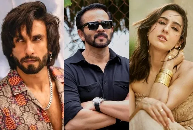 Rohit Shetty ,Ranveer Singh, Sara Ali Khan
