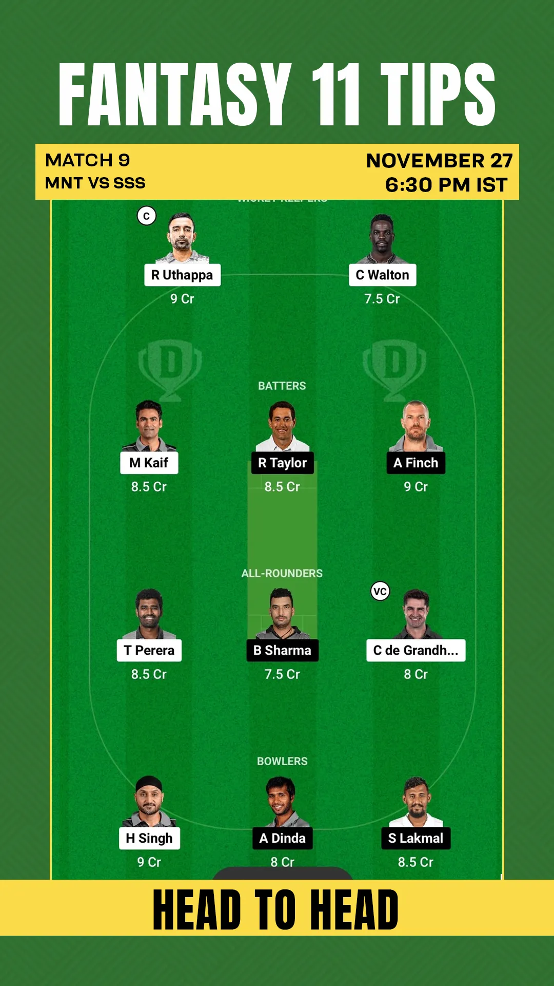 MNT vs SSS Dream11