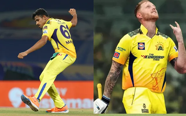 Maheesh Theekshana and Ben Stokes