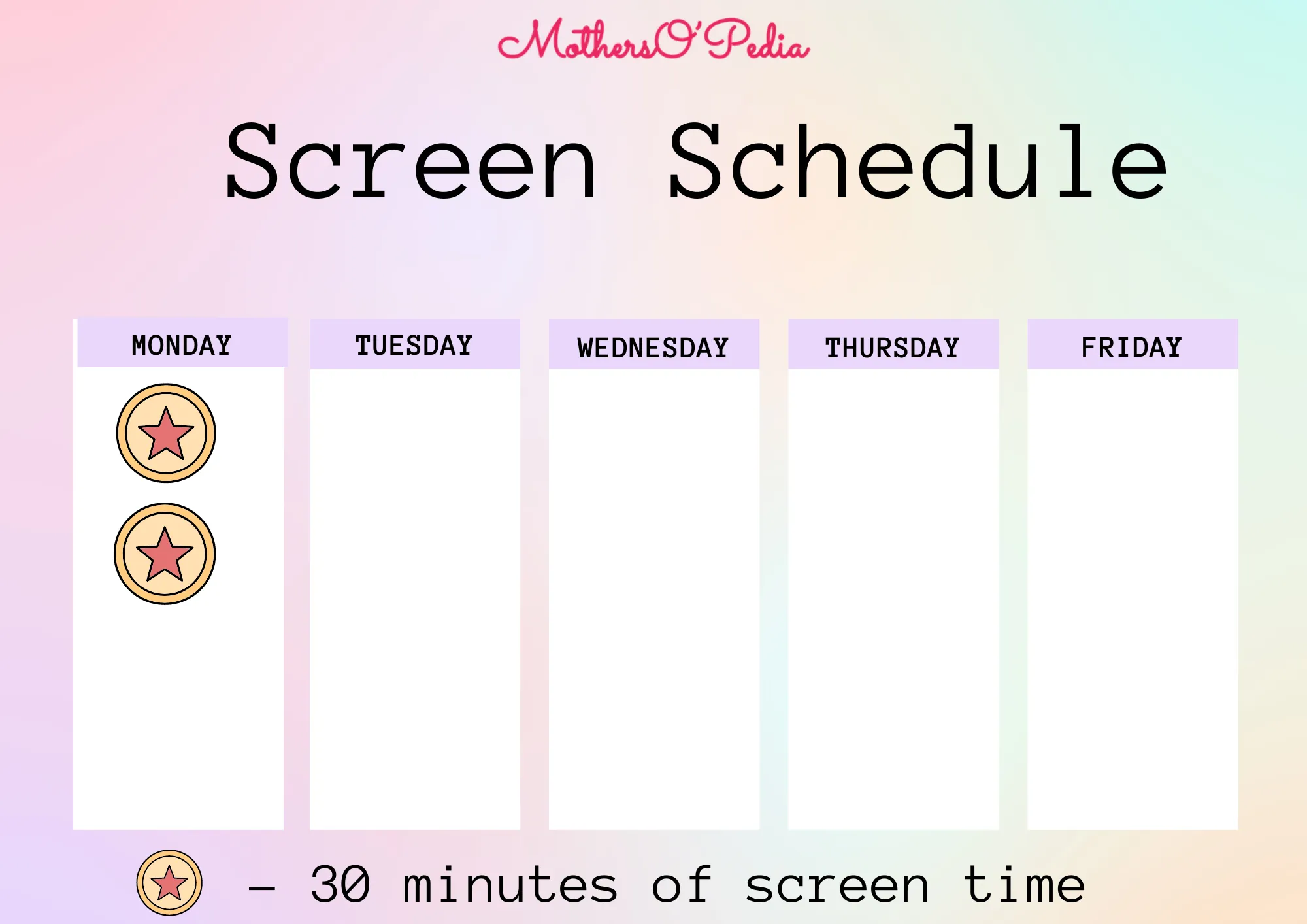 screen stime scheduel